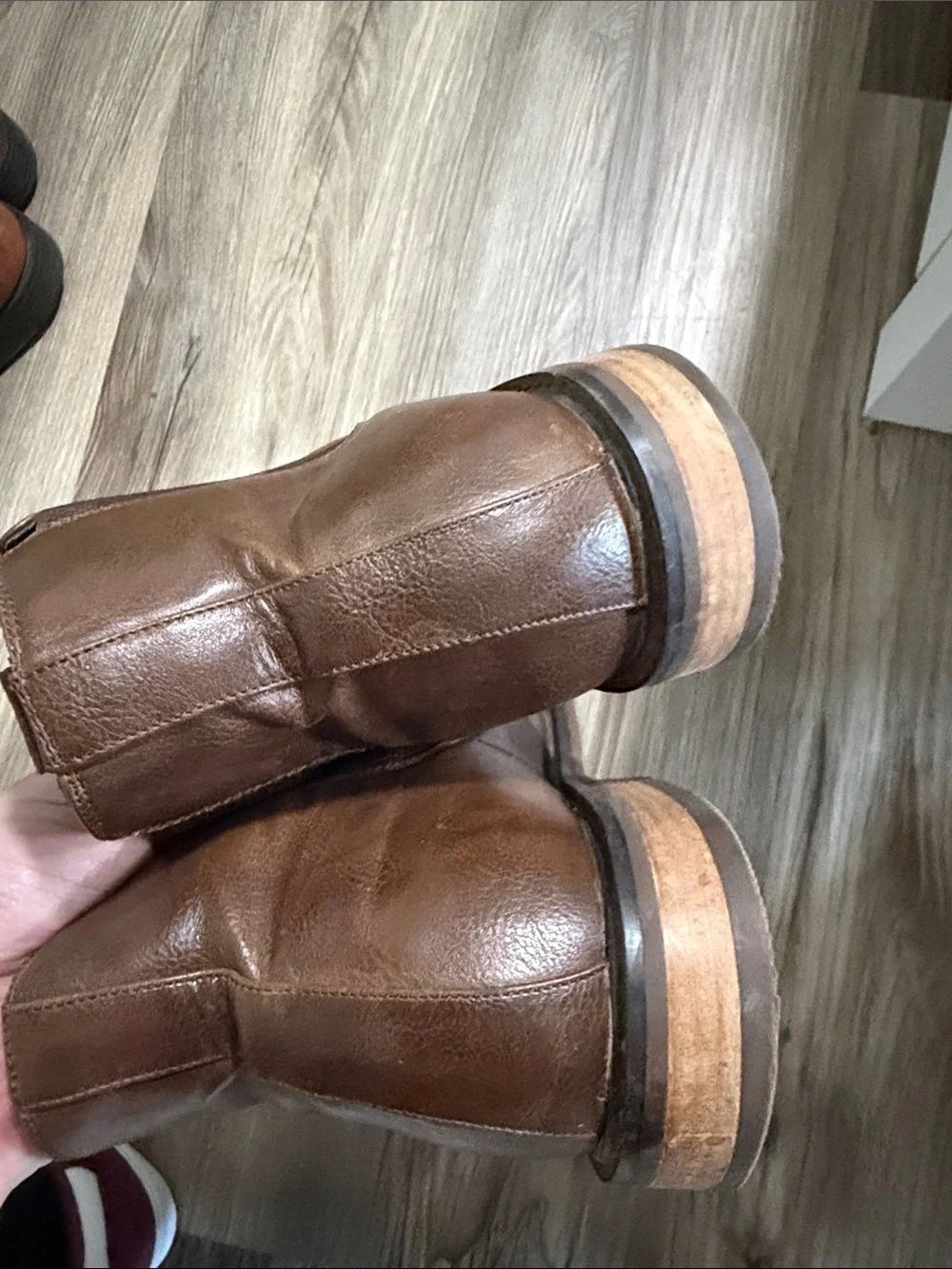 Men's Brown Chukka Boots - Casual Slip-On Leather